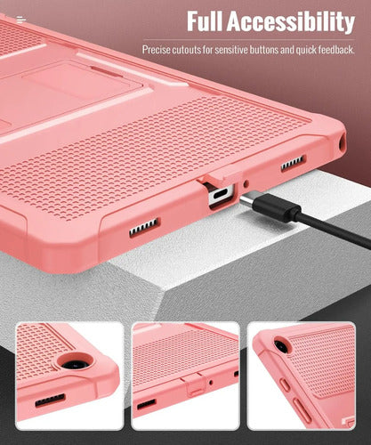 Funda Para Galaxy Tab A9 Plus 11-inch 2023, Negra Rosa