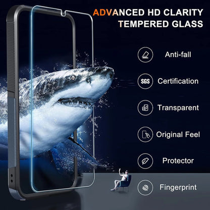 Carcasa Samsung Galaxy S25 Fe Con Protector De Pantalla Azul Marino