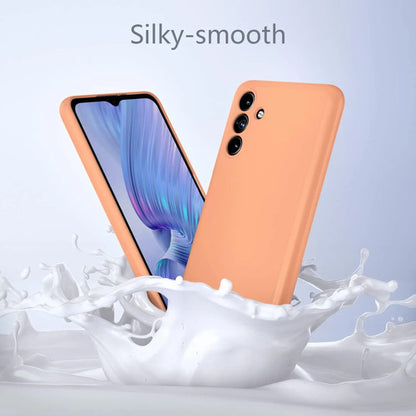 Funda Para Galaxy A13 5g, Silicona Líquida, Delgada, Suave Naranja