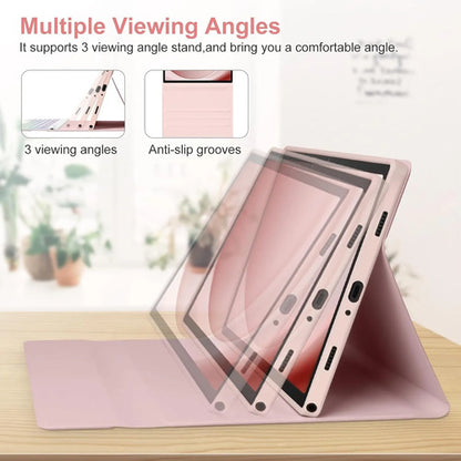 Funda Con Teclado Para Samsung Galaxy Tab A11 Plus/a9 Plus Rosa