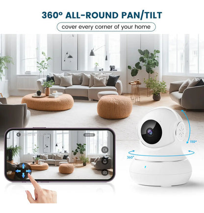 Litokam 360 Panoramic 2k Cámara De Seguridad Interior Blanco