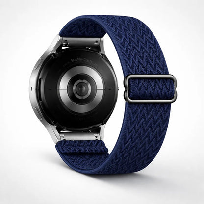 Correas Elásticas Para Samsung Galaxy Watch 7 6 5 4 Azul Marino 2 Cm