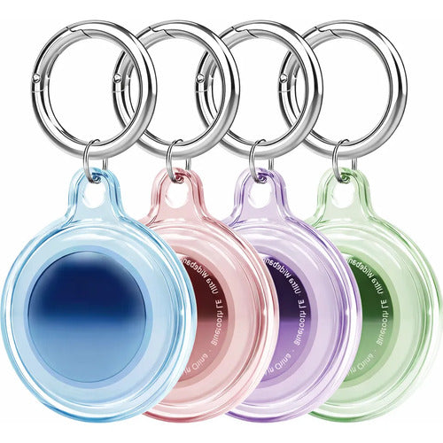 Set De 4 Llaveros Resistentes Al Agua Para Apple Airtag 4 Colores