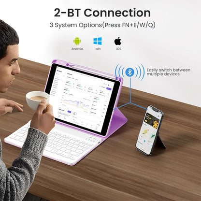 Funda Con Teclado Para iPad A16