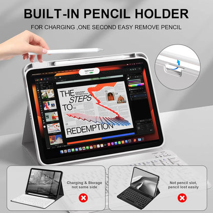 Funda Con Teclado Bluetooth Para iPad Air 11'' M3/m2 & Air Gris