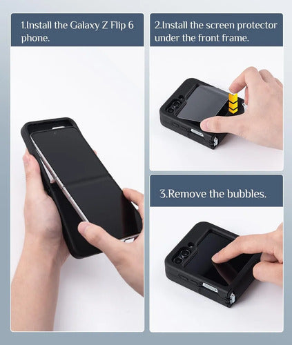 Funda Para Samsung Galaxy Z Flip 6 Y 5 Negro