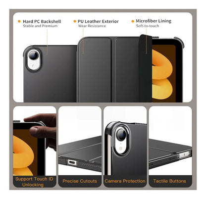 Funda Para iPad Mini 7 (a17 Pro) 2024 Y Mini 6 2021 Negro