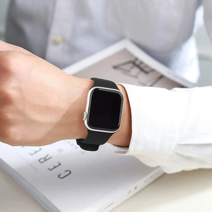 Pack De 6 Correas Deportivas Compatible Con Apple Watch Negro 3.8 Cm