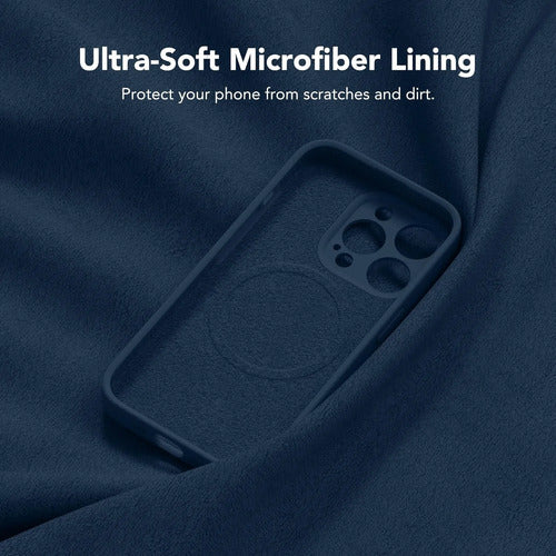 Funda Magnética Para iPhone 14 Pro Azul Oscuro