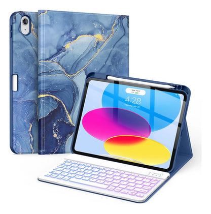 Funda Con Teclado Para iPad (a16) 11th/10th Gen Azul