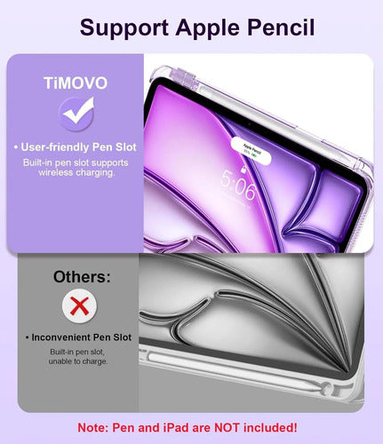 Funda Para iPad Air 11 Pulgadas M3 2025/m2 2024 Violeta