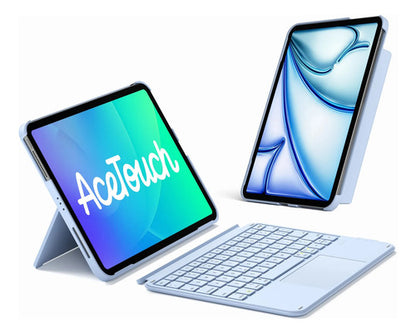Funda Con Teclado Para iPad 11th/10th Gen, Air 11 Azul Claro