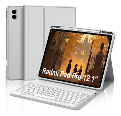 Funda Con Teclado Para Xiaomi Redmi Pad Pro 12.1 Gris