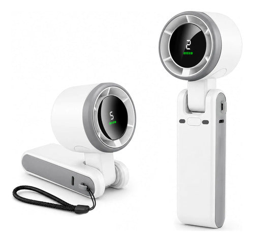 Ventilador De Mano Recargable Econour Blanco