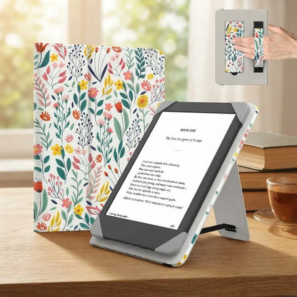 Funda Para Kindle De 6 Pulgadas Con Soporte Floreado