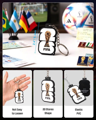 Llavero Oficial Copa Mundial Fifa 2026 Blanco