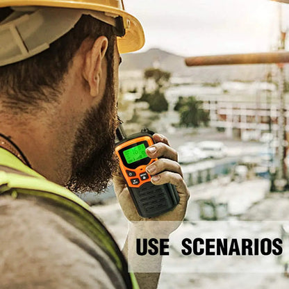Walkie Talkie Moico Con Linterna Led Y Alcance Extendido Color