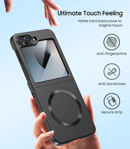 Funda Para Samsung Galaxy Z Flip 6/7 Fe Negro