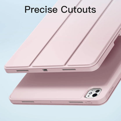 Funda Akkerds Para iPad Pro 13' Con Soporte Para Lápiz Rosa