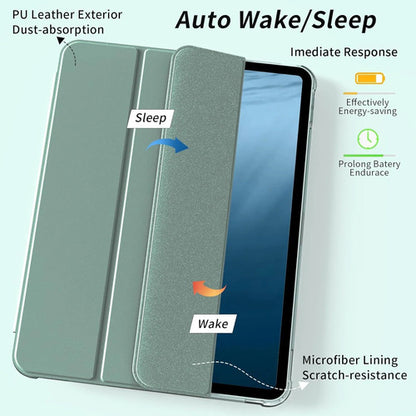 Funda Kenke Para iPad Pro 11 Pulgadas Con Soporte Para Lápiz Verde Oscuro