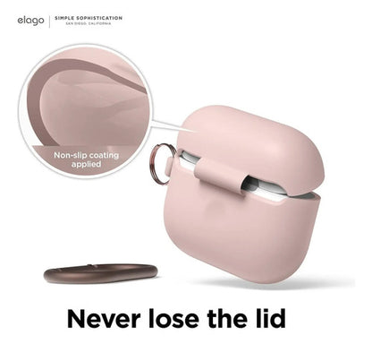 Funda De Silicona Elago Para AirPods 3ra Generación Rosa Claro