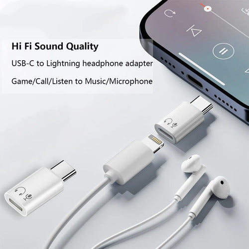 Adaptador De Audio Usb-c A Lightning (auriculares/micrófono)