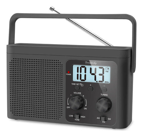 Radio Am/fm Portátil Con Pantalla Digital. Dreamsky Color