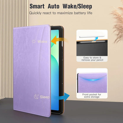 Funda Para Samsung Galaxy Tab S10 Lite/s10 Fe/s9 Fe/... Lila