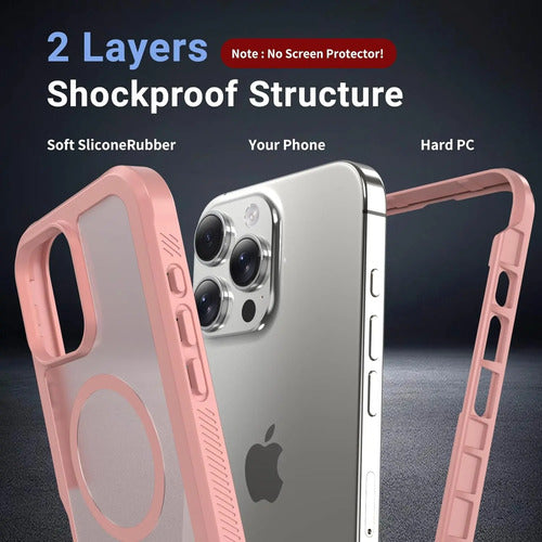 Funda Magnética Para iPhone Pro Max Rosa