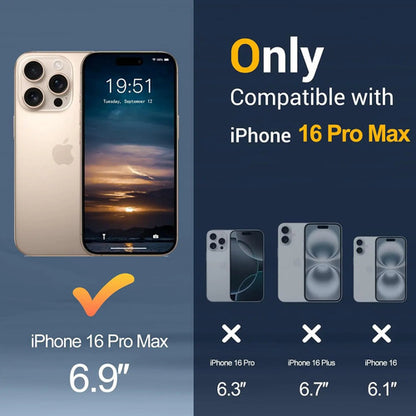Funda Transparente Temdan Para iPhone 16 Pro Max, Compati... Negro