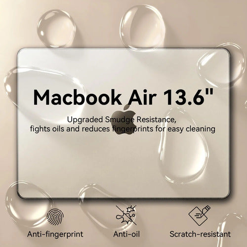 Carcasa Funda Transparente Para Macbook Air 13.6' Negro