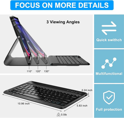 Funda Con Teclado Para Samsung Galaxy Tab S9/s10 Plus 12.4' Negro