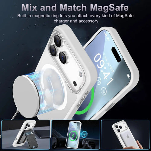 Funda Para iPhone 17 Pro Magnetica Blanco