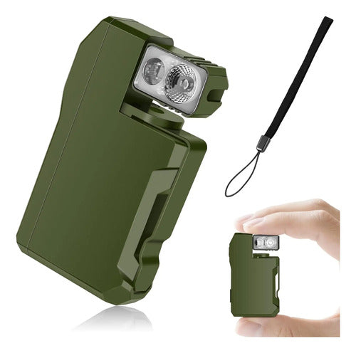 Flysh G5 Linterna Recargable, Potente, 400 Lúmenes Verde