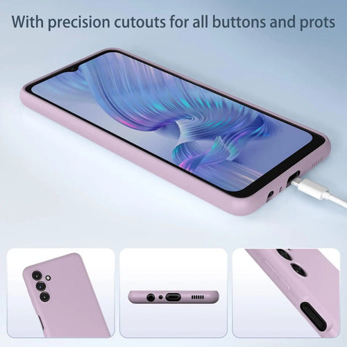Funda Para Galaxy A13 5g, Silicona Líquida, Delgada, Suave Lavanda
