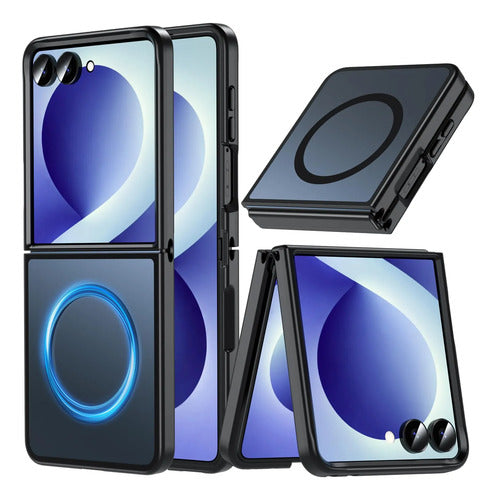 Funda Magnética Para Samsung Galaxy Z Flip 8 Negro Lisa