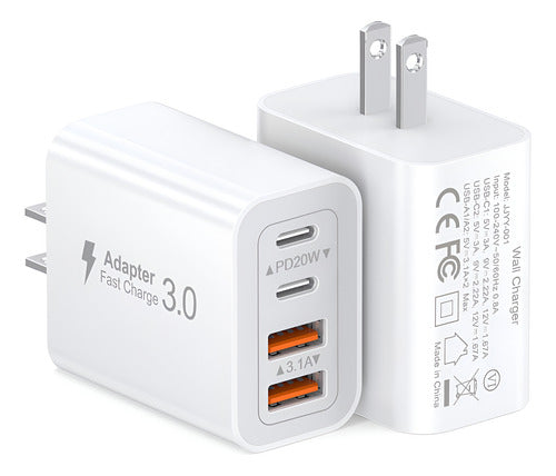 Adaptador De Corriente Usb C 40w De Doble Puerto