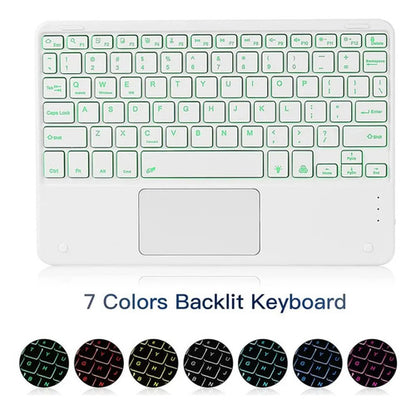 Funda Con Teclado Para Lenovo Tab M10 Hd Rosa