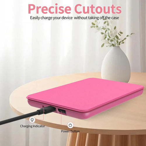 Funda Para Kindle 6 Pulgadas 2024 Y 2022 (11 Gen) Rosa Chicle