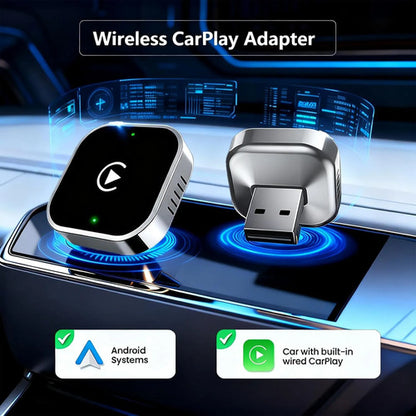 Adaptador Inalámbrico Carplay Plateado