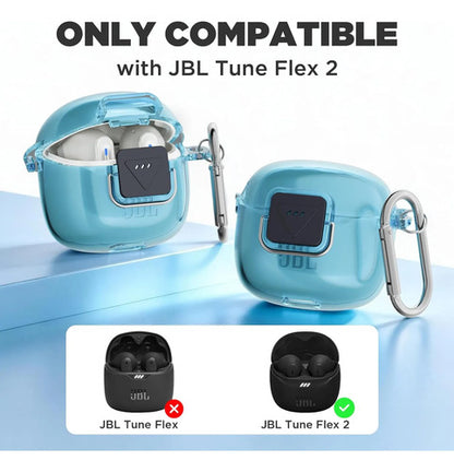 Funda Case Para Jbl Tune Flex Con Kit De Limpieza Azul Claro