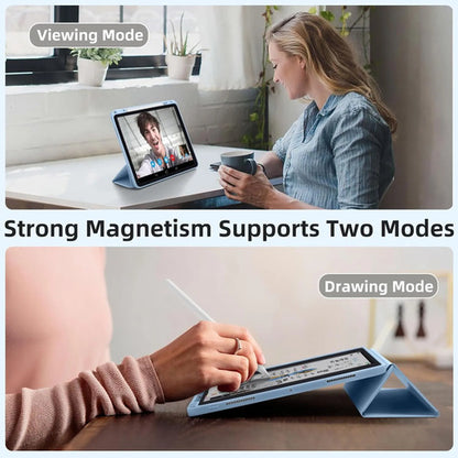 Funda Akkerds Para iPad Pro 13' Con Soporte Para Lápiz Celeste