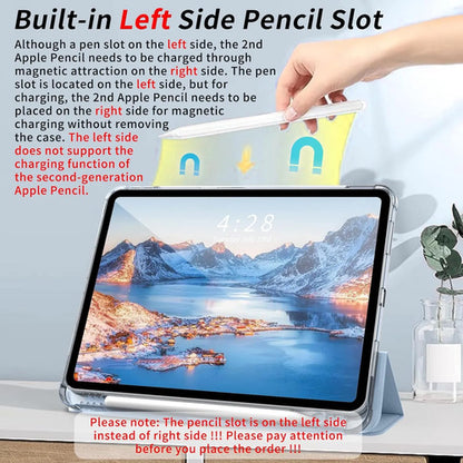 Funda Para iPad Pro 11 Pulgadas Con Soporte Para Lápiz Azul Claro