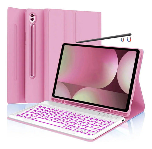 Funda De Teclado Para Galaxy Tab S9 Fe+ / Tab S10+ 12,4 PuLG