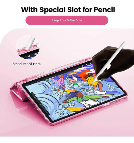 Funda Para Samsung Galaxy Tab S10 Lite/s10 Fe/s9 Rosa