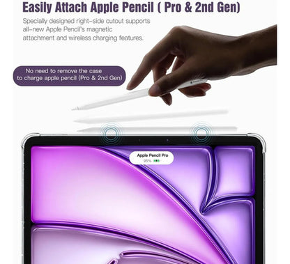 Funda Transparente Para iPad Air 11' (m2) 2024 Plateado