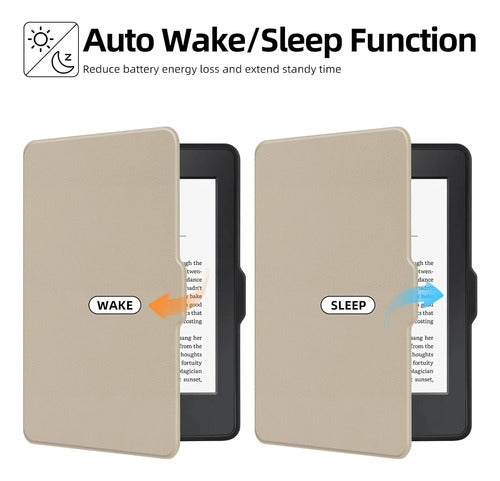 Funda Morock Para Kindle Paperwhite 6 Marrón Claro