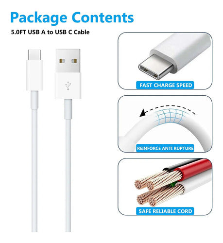 Cable Usb-c A Usb-a Para Carplay, Compatible Con iPhone (2m) Color