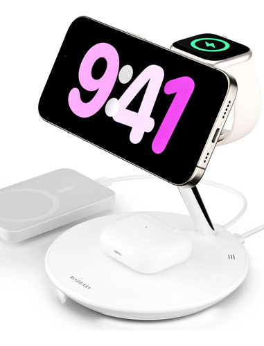 Estación De Carga Inalámbrica 4-in-1 (compatible Con Apple) Color