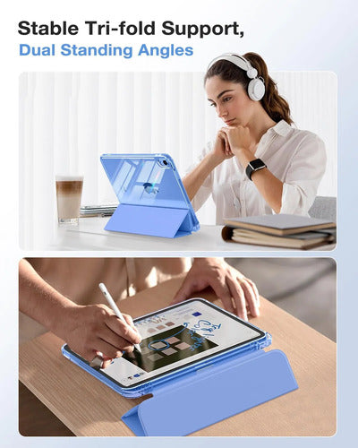 Funda Moko Para iPad Generación 2025 Y 2022 Azul Oscuro